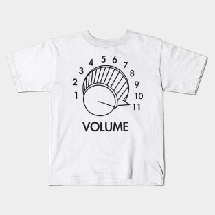 Guitar Volume Up To 11 Funny Musician Gift Music Rock (vintage distressed) Kids T-Shirt